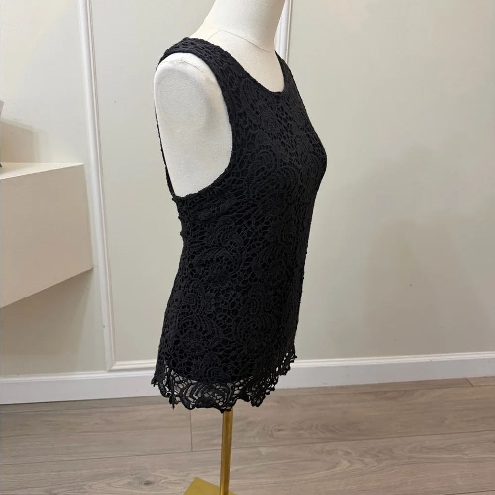 Lucky Brand Black Crochet Lace Camisole